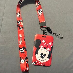 Minnie Mouse - Lanyard and ID card holder